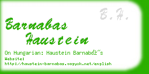 barnabas haustein business card